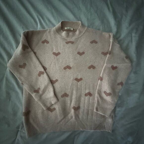 ADORA Pink Heart Motif Sweater - Picture 1 of 4